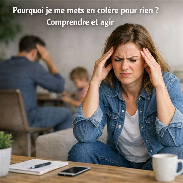 Pourquoi je me mets en colère pour rien ? Causes et solutions