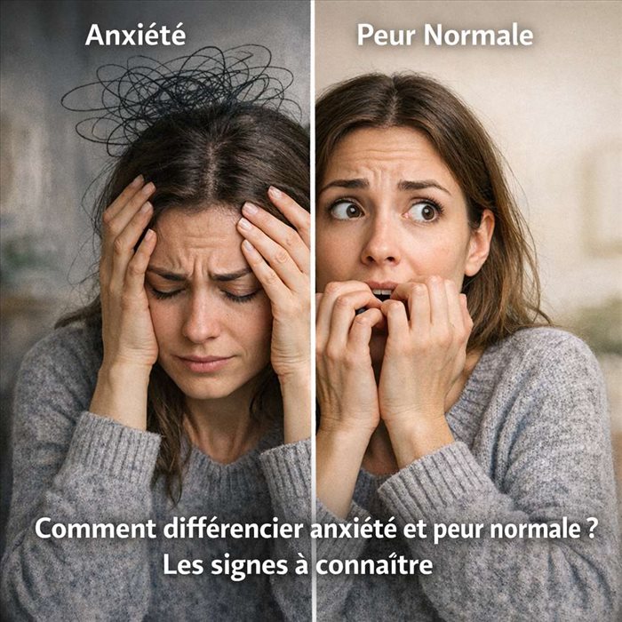 Différencier anxiété et peur normale : signes à connaître